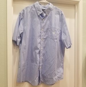 Chaps Shortsleeve Button Up